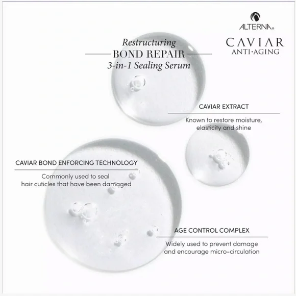 Alterna Caviar Anti-Aging Restructuring Bond Repair 3-in-1 Sealing Serum - Picture 2 of 4